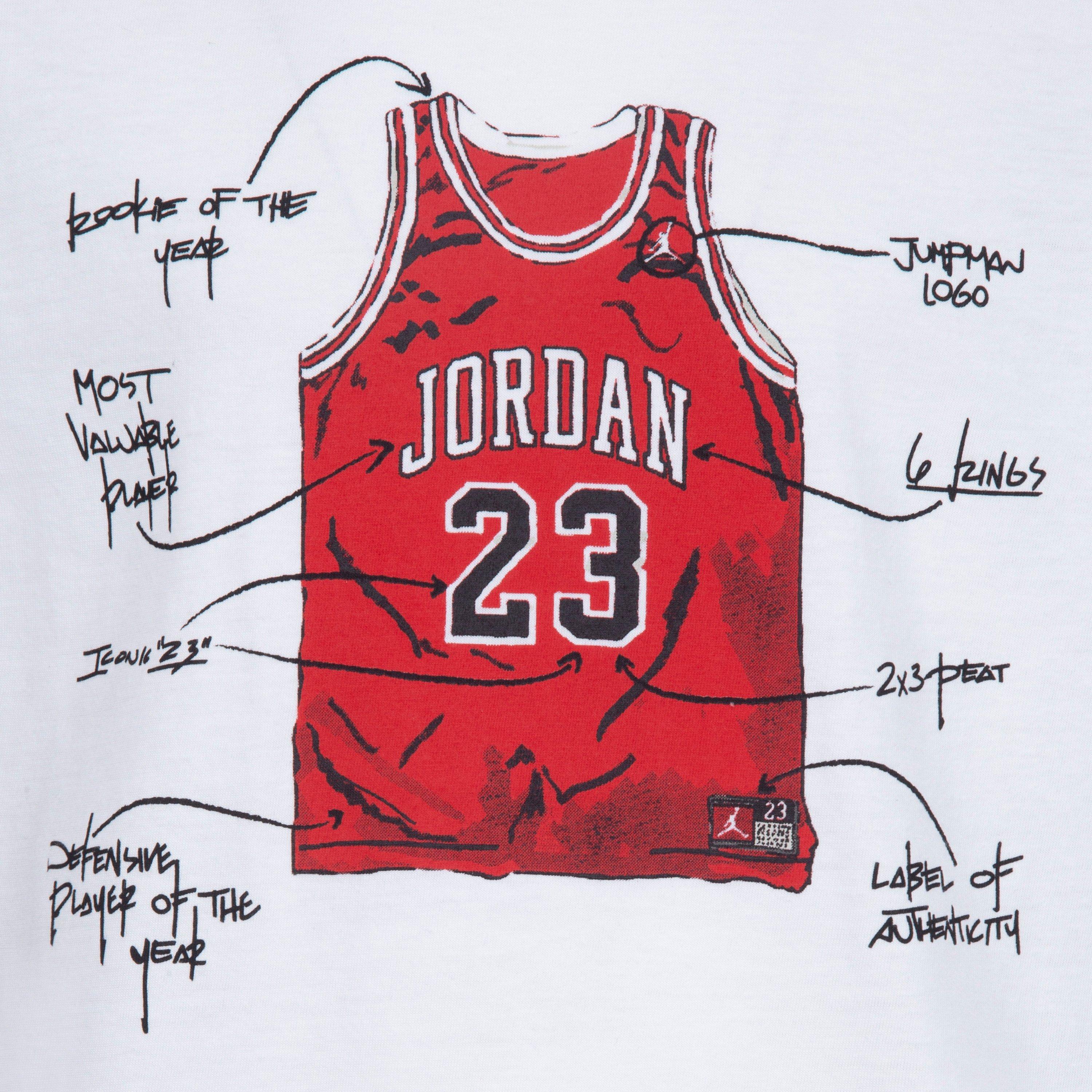 Jordan Big Boys' 23 Jersey - Red - RED
